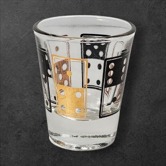 Vintage 2 Anchor Hocking Shot Glasses Mid-Century Barware Mismatched Set MCM - Picture 4 of 10